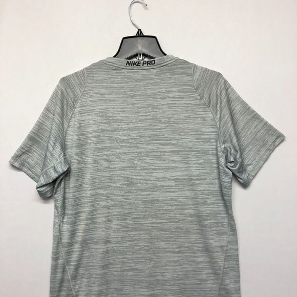 Nike Pro Dri Fit Men Athletic Training T-Shirt Tee Size Large Gray M113 -2 - Picture 14 of 15